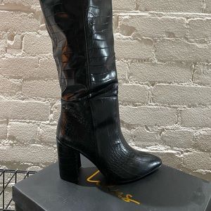 Lulus Katari Black Croc Boot